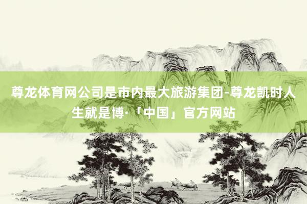 尊龙体育网公司是市内最大旅游集团-尊龙凯时人生就是博·「中国」官方网站