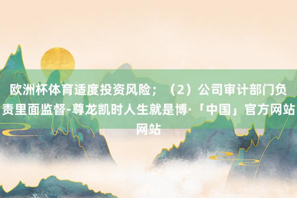 欧洲杯体育适度投资风险；（2）公司审计部门负责里面监督-尊龙凯时人生就是博·「中国」官方网站