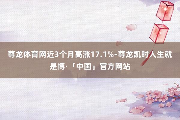 尊龙体育网近3个月高涨17.1%-尊龙凯时人生就是博·「中国」官方网站