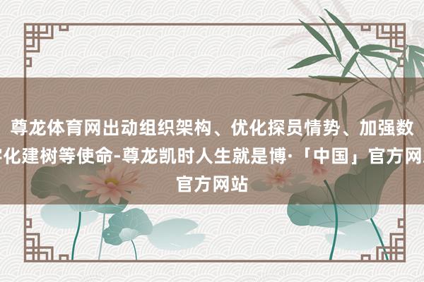 尊龙体育网出动组织架构、优化探员情势、加强数字化建树等使命-尊龙凯时人生就是博·「中国」官方网站