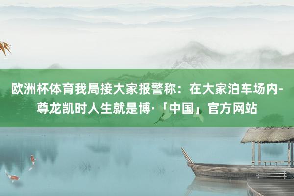 欧洲杯体育我局接大家报警称：在大家泊车场内-尊龙凯时人生就是博·「中国」官方网站
