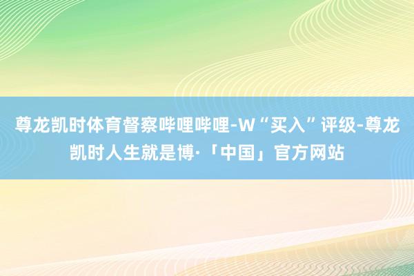 尊龙凯时体育督察哔哩哔哩-W“买入”评级-尊龙凯时人生就是博·「中国」官方网站