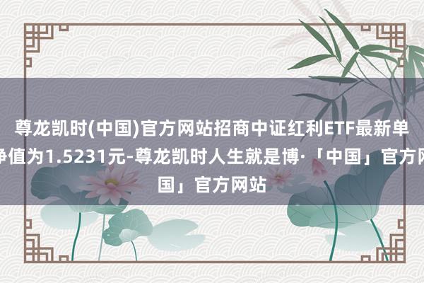尊龙凯时(中国)官方网站招商中证红利ETF最新单元净值为1.5231元-尊龙凯时人生就是博·「中国」官方网站