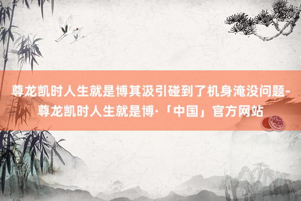 尊龙凯时人生就是博其汲引碰到了机身淹没问题-尊龙凯时人生就是博·「中国」官方网站