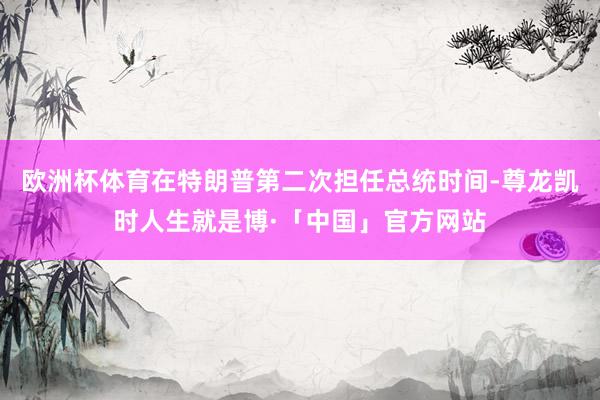 欧洲杯体育在特朗普第二次担任总统时间-尊龙凯时人生就是博·「中国」官方网站